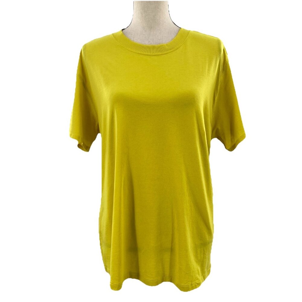 NWT Lululemon All Yours Boyfriend Tee Yellow Womens 8 LW3C3PS